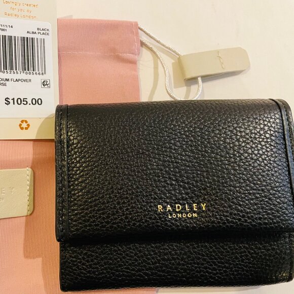 Radley London Alba Place Medium Flapover Wallet, Style# S1506673, black - Picture 3 of 14